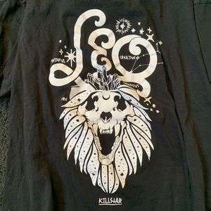 Large Black Leo Killstar Shirt